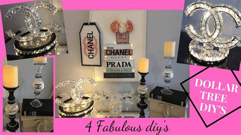 dollar tree diy chanel decor|dollar tree puck lights.